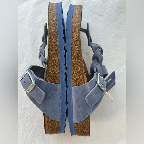 Birkenstock Oiled Leather Gizah Braided size 37 New - Picture 5 of 6